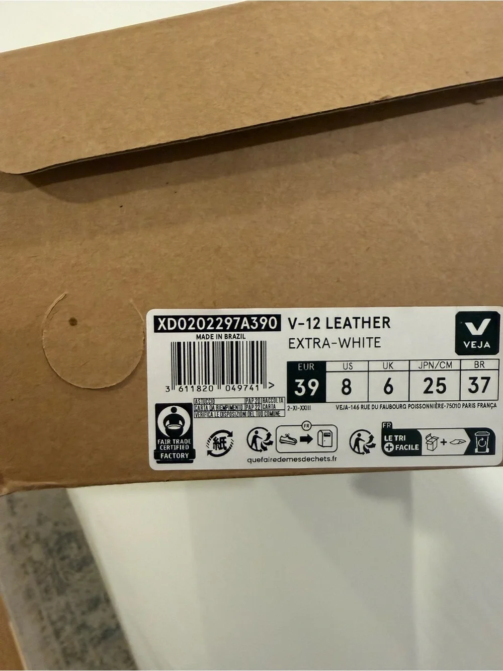 Veja white  shoes with White Logo brand new